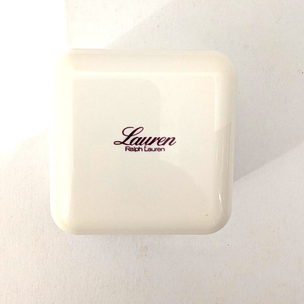 Vtg Lauren Ralph Lauren Off-White Plastic Soap Travel Holder NO SOAP